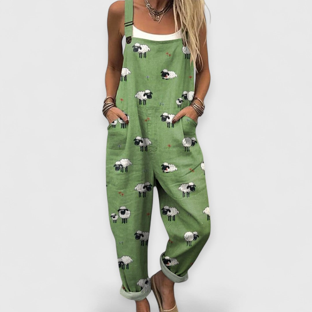 Helen | Wide artisan jumpsuit