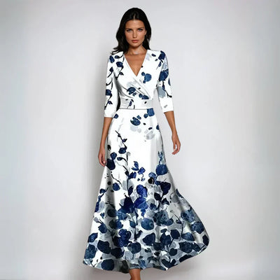 Ema | Flared Floral Robe