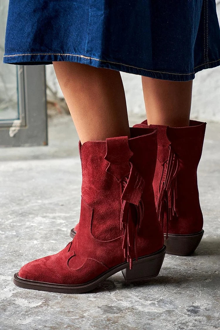 Ariana™ | Western Style Ankle Boots