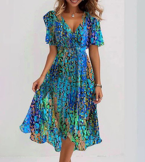 Sapp | Breezy Blue Midi Dress