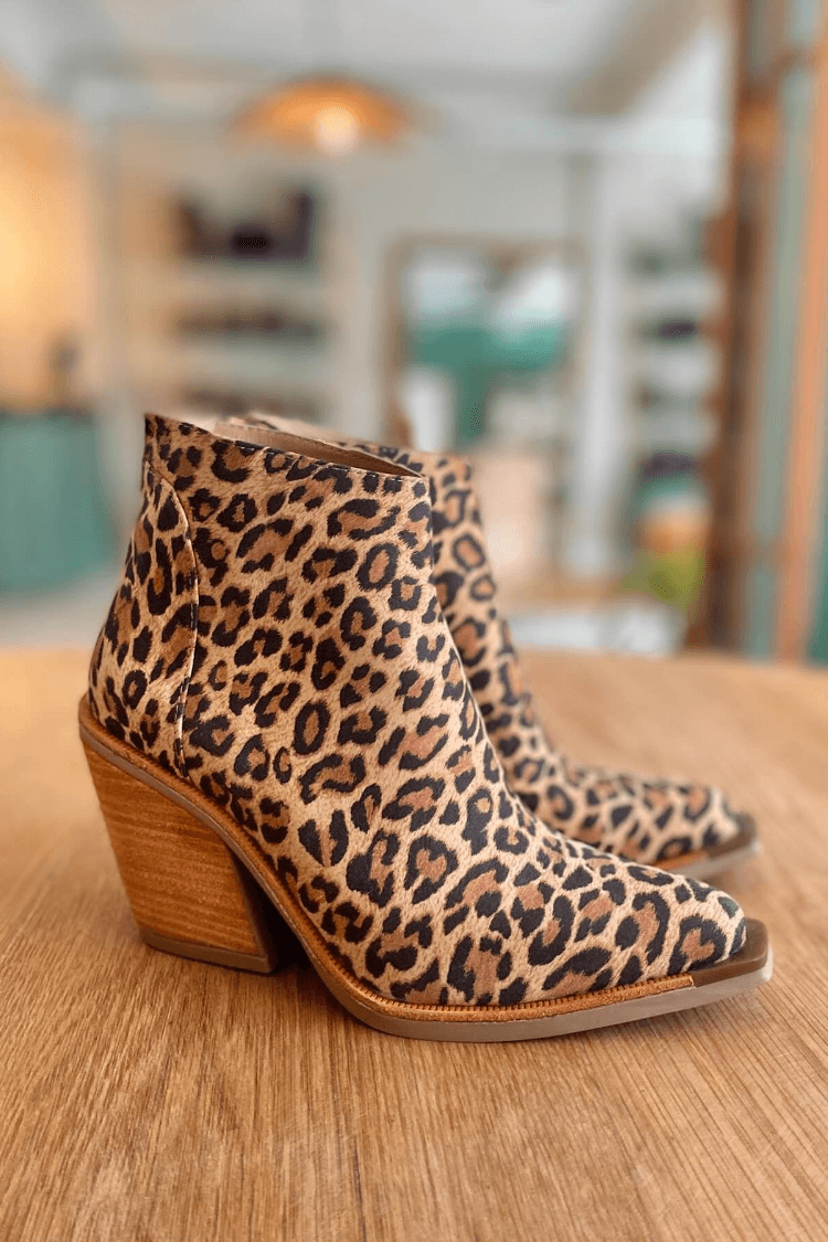 Candice™ | Leopard Print Ankle Boots