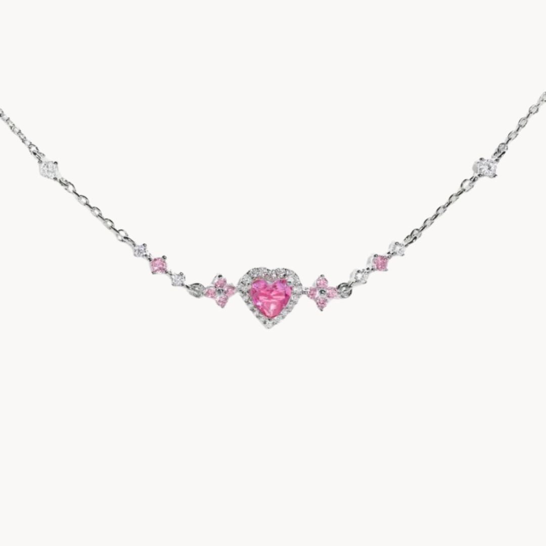 Heart Bracelet with Zircons