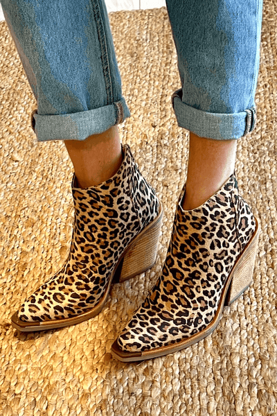Candice™ | Leopard Print Ankle Boots