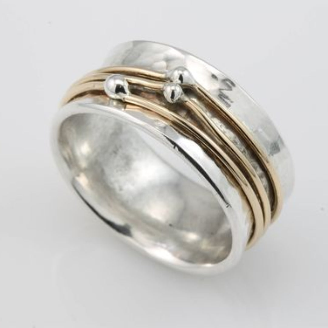 Vintage Layered Gold and Silver Ring