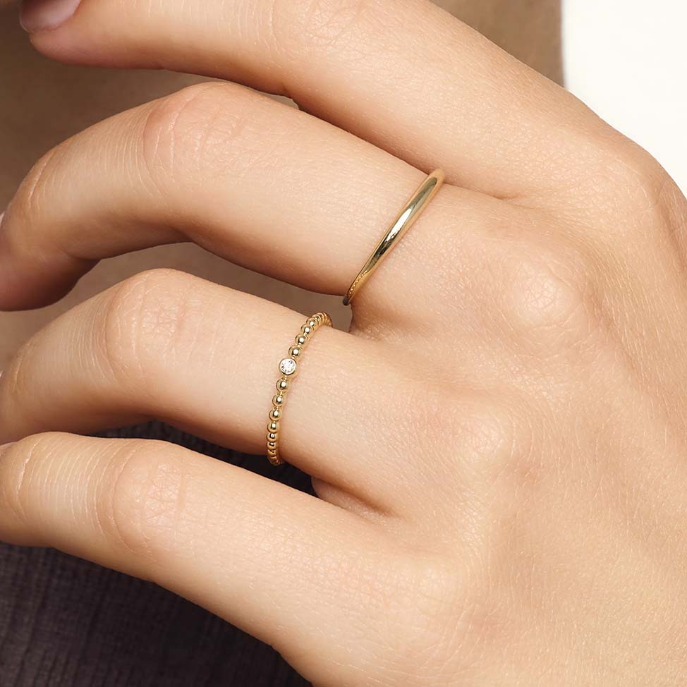 Thin dome ring