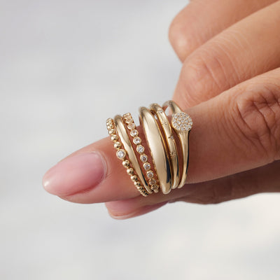 Thin dome ring