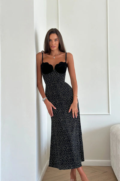 Selina™ | Polka Dot Midi Dress