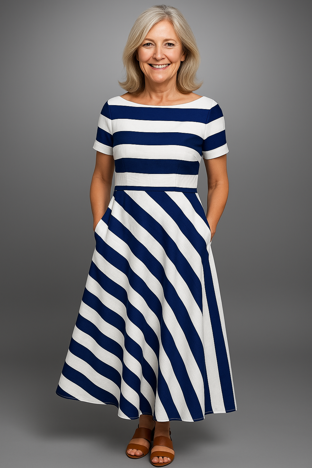 Natty | Striped Maxi Dress