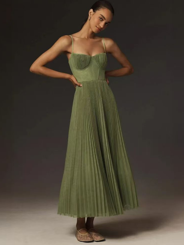 Lavinia™ | Romantic Pleated Dress