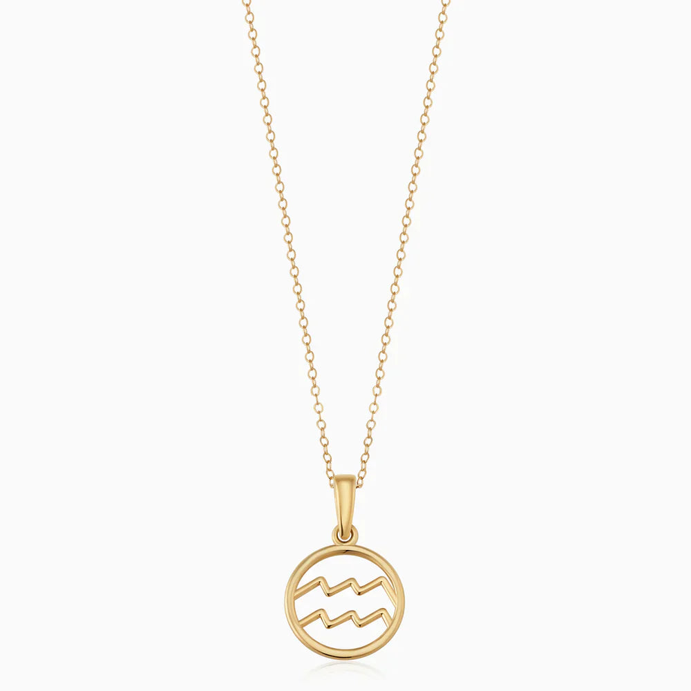 Necklace with zodiac sign