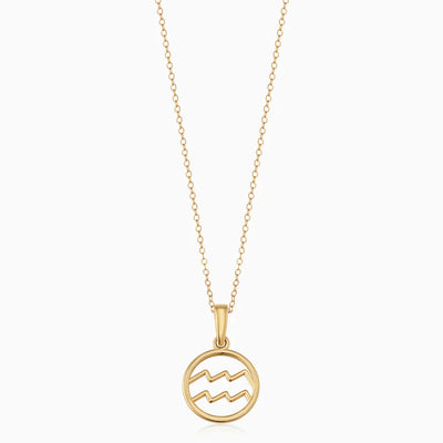 Necklace with zodiac sign