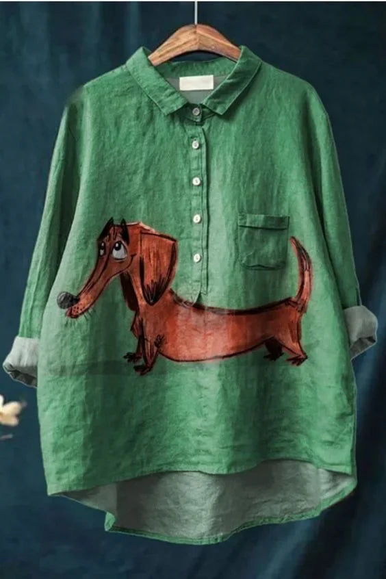 Jeny | Light Shirt with Unique Pattern