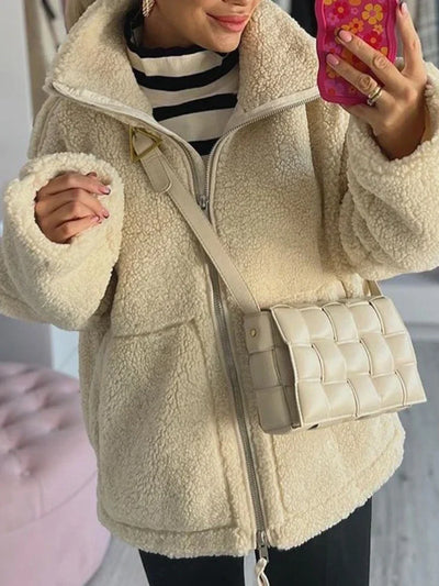Calista™ | Collar Zip-up Coat