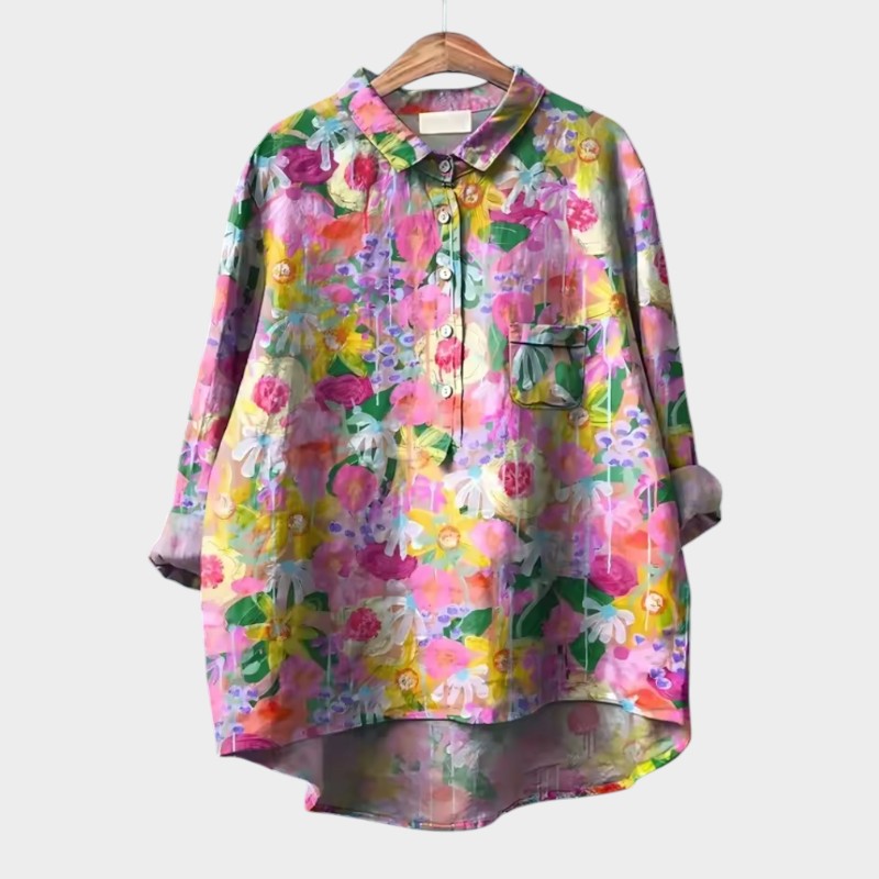 Savannah | Oversized Floral Blouse with Daily Comfort and Radiant Style for Every Occasion