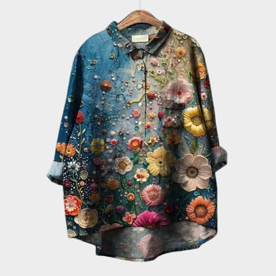 Savannah | Oversized Floral Blouse with Daily Comfort and Radiant Style for Every Occasion