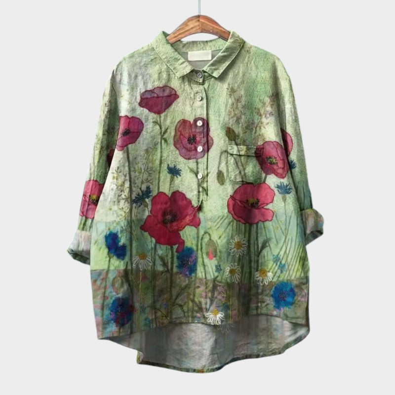 Savannah | Oversized Floral Blouse with Daily Comfort and Radiant Style for Every Occasion