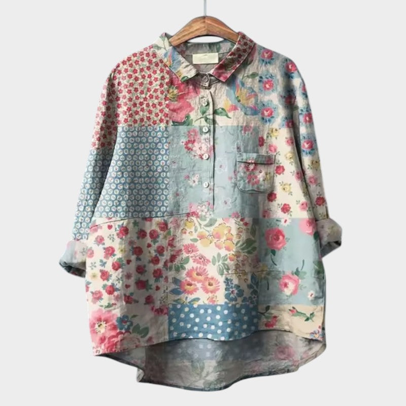 Savannah | Oversized Floral Blouse with Daily Comfort and Radiant Style for Every Occasion