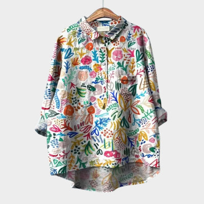 Savannah | Oversized Floral Blouse with Daily Comfort and Radiant Style for Every Occasion