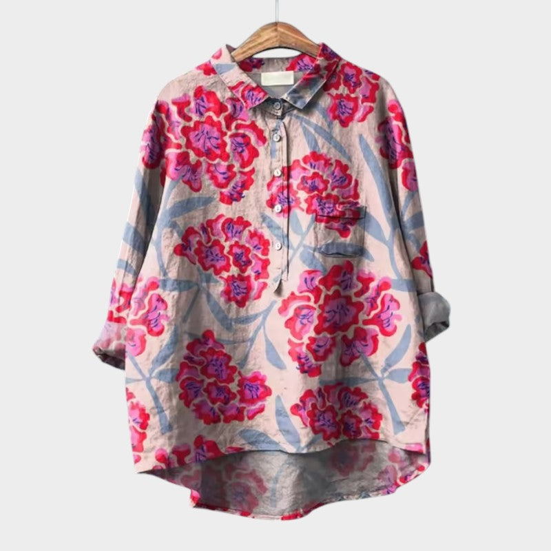 Savannah | Oversized Floral Blouse with Daily Comfort and Radiant Style for Every Occasion