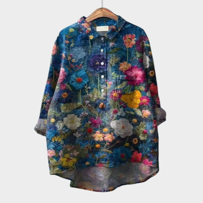 Savannah | Oversized Floral Blouse with Daily Comfort and Radiant Style for Every Occasion