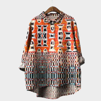 Evelyn | Oversized Floral Blouse with Absolute Comfort for Sunny Days