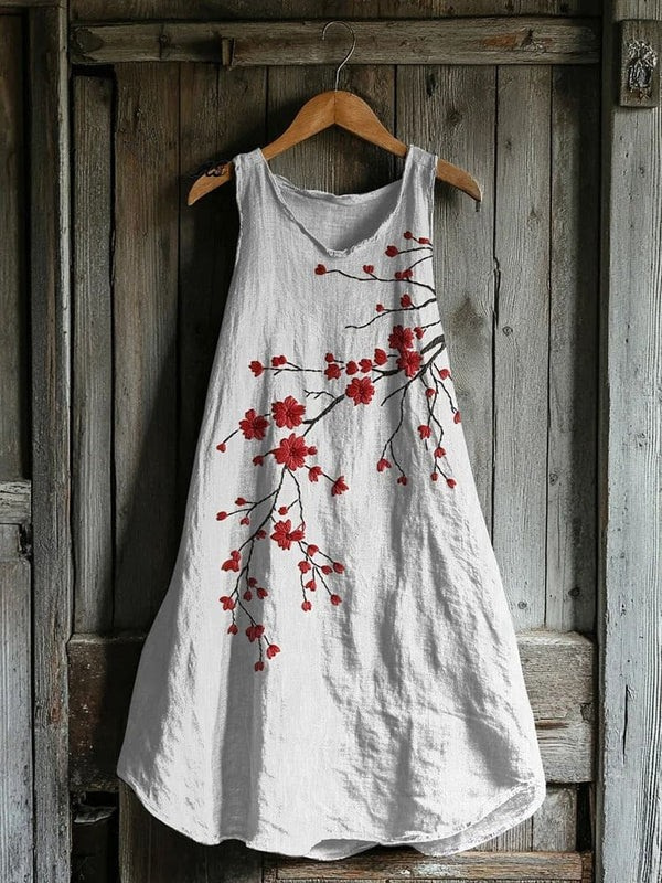 Hazel Cherry Blossom Strap Dress