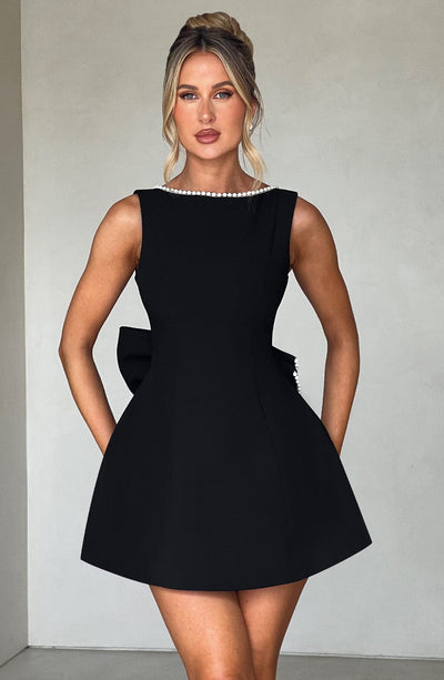 Azalea™ | Pearl Bow Mini Dress
