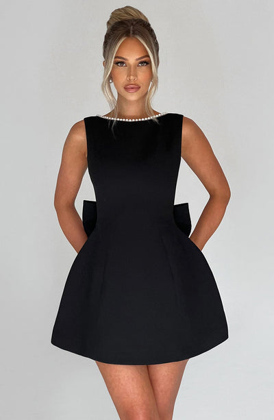 Azalea™ | Pearl Bow Mini Dress