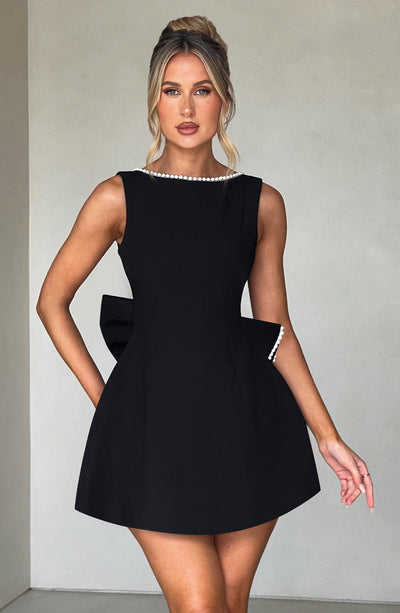 Azalea™ | Pearl Bow Mini Dress