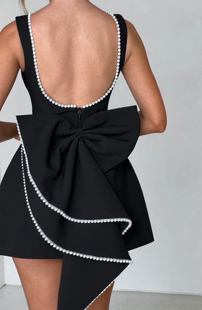 Azalea™ | Pearl Bow Mini Dress