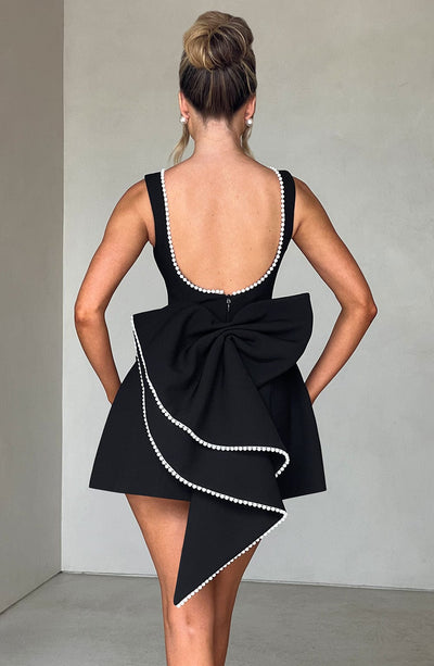 Azalea™ | Pearl Bow Mini Dress
