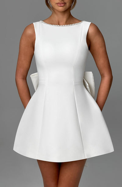 Azalea™ | Pearl Bow Mini Dress