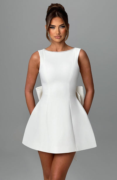 Azalea™ | Pearl Bow Mini Dress