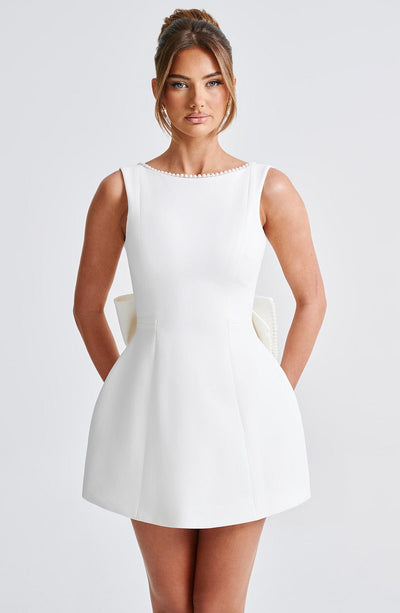 Azalea™ | Pearl Bow Mini Dress
