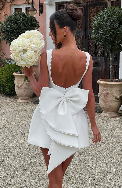 Azalea™ | Pearl Bow Mini Dress