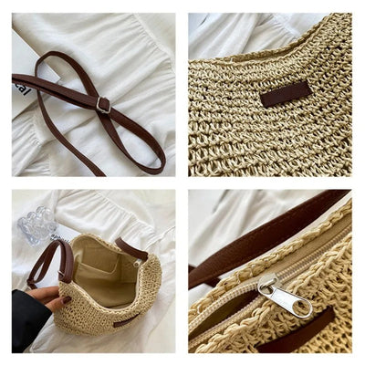Straw Crossbody Bag