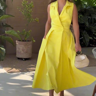 Amaia | V-Neck Midi Dress