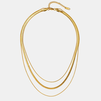 Gold Multi-Layer Chain Necklace