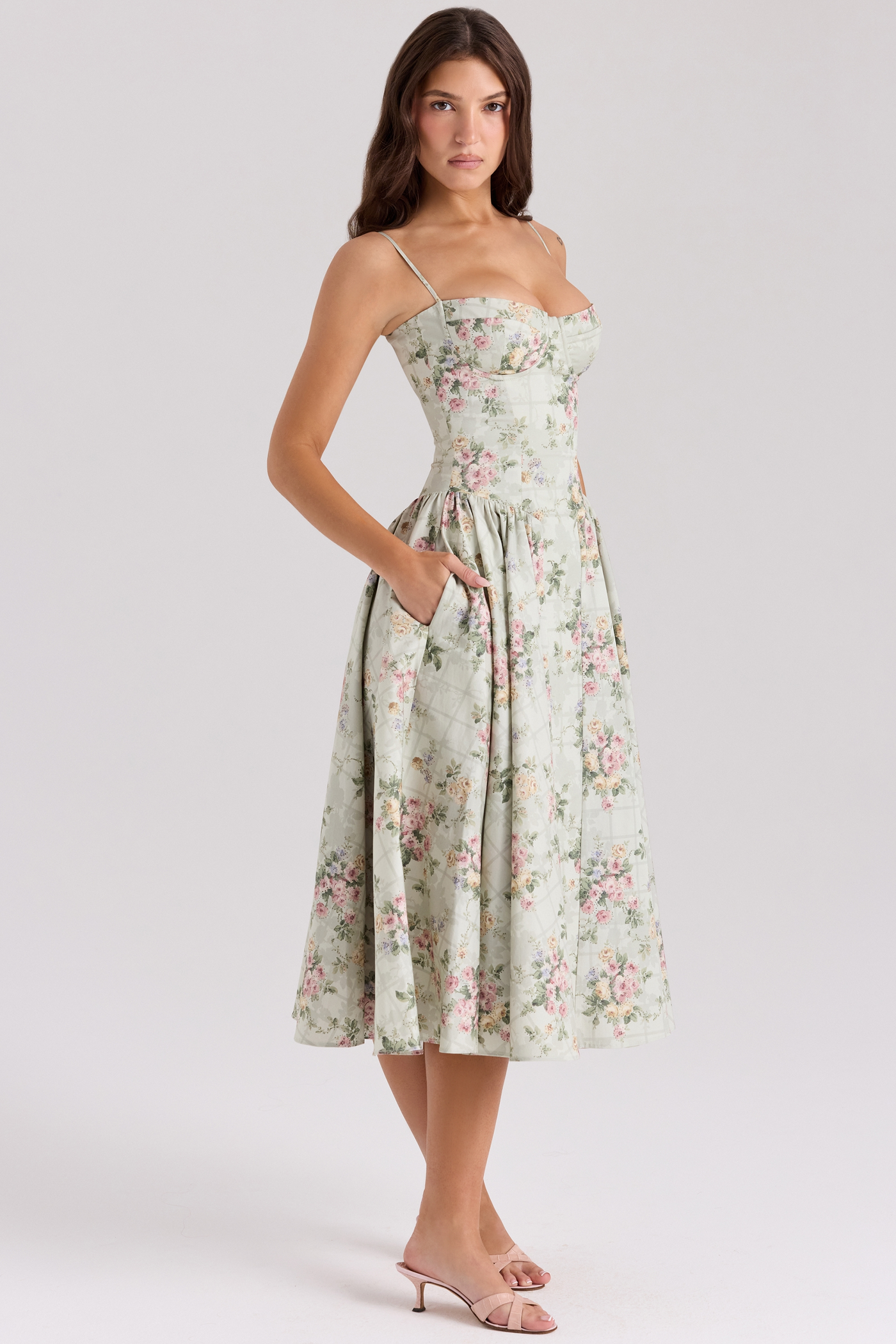 Zara™ | Floral Boned Dress