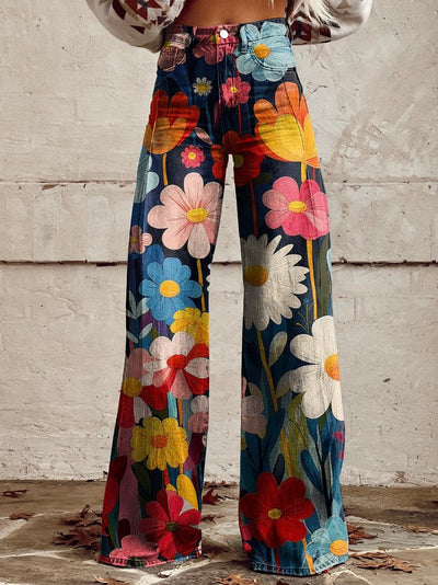 Jea | Modern Floral Elegant Pants