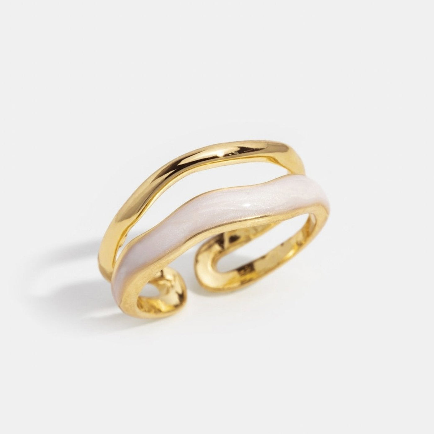 Golden Layered Sahara Ring