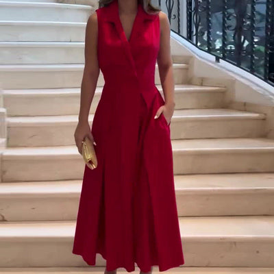 Amaia | V-Neck Midi Dress