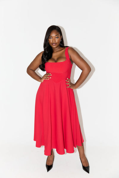Selene™ | Timeless Flowy Midi Dress