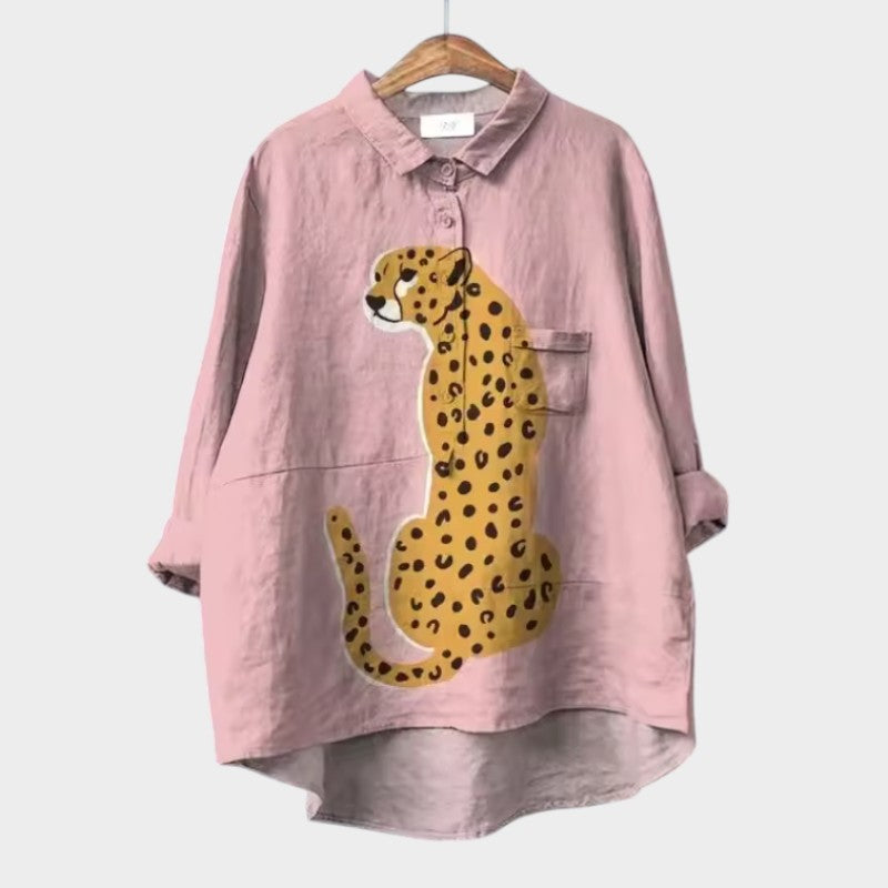 Evelyn | Oversized Floral Blouse with Absolute Comfort for Sunny Days