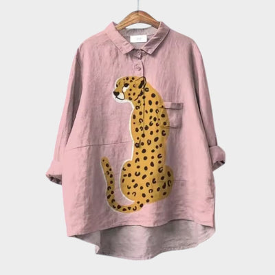 Evelyn | Oversized Floral Blouse with Absolute Comfort for Sunny Days