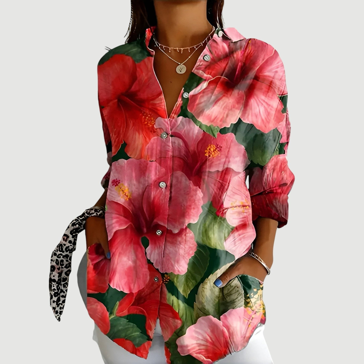 Thea™ | Artistic Bloom Blouse